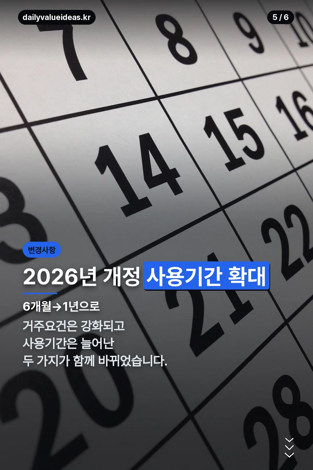 2026년 개정 사용기간