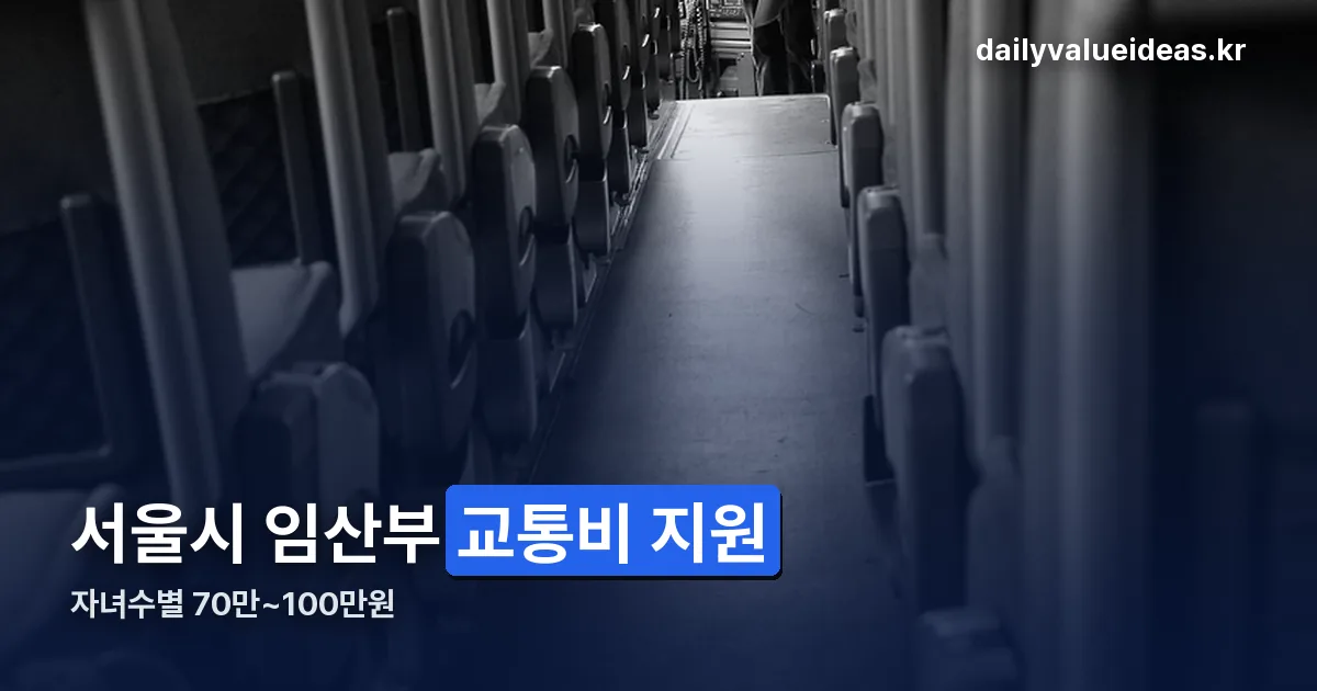 서울시 임산부 교통비 지원 정리 썸네일
